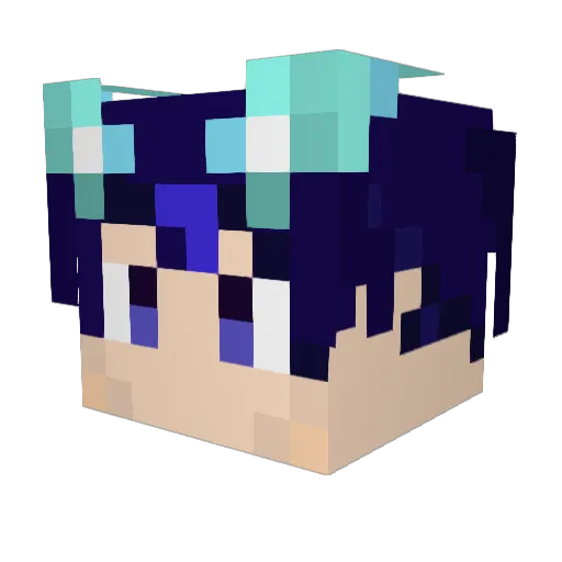 Stargaz3r Minecraft avatar head, 3D render
