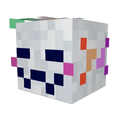 Stargleam Minecraft avatar head, 3D render