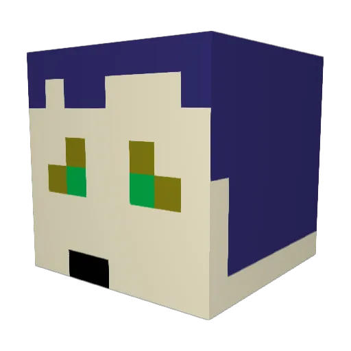Stargost3 Minecraft avatar head, 3D render