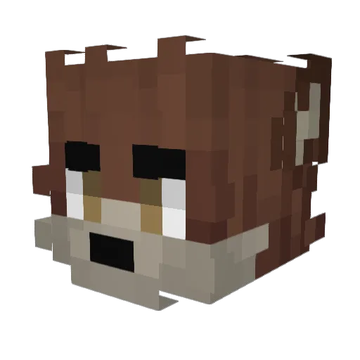 Starhound Minecraft avatar head, 3D render