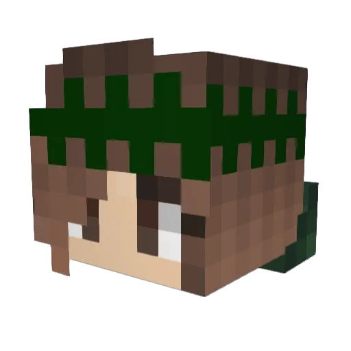 Stari_Elentari Minecraft avatar head, 3D render