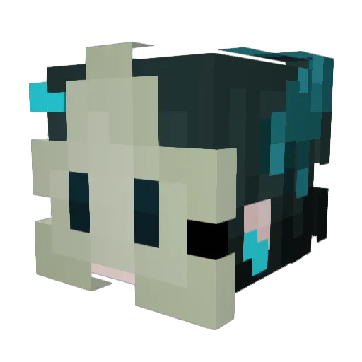 Starie Minecraft avatar head, 3D render
