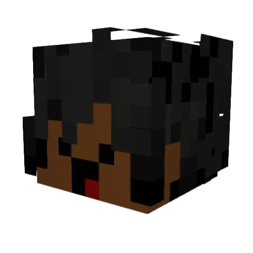Stariel_ Minecraft avatar head, 3D render