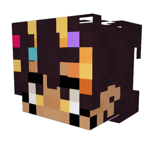 StariiKat Minecraft avatar head, 3D render