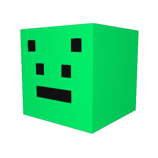 StaringWheel582 Minecraft avatar head, 3D render