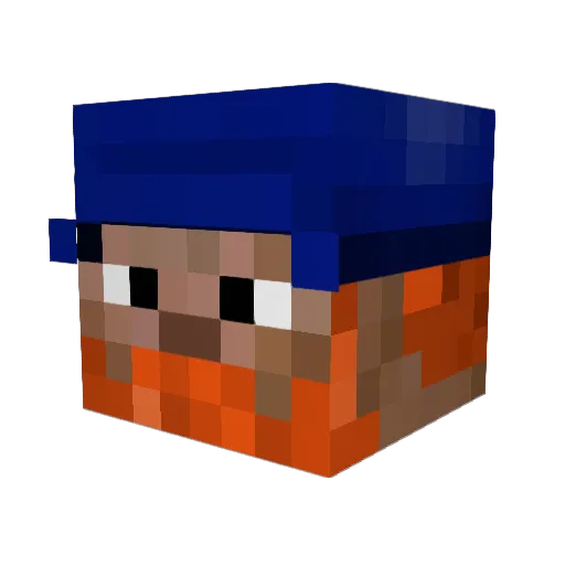 Stark22e Minecraft avatar head, 3D render