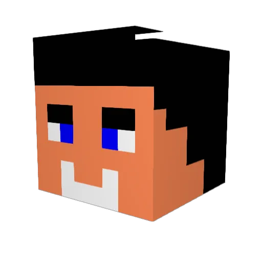 Stark7567 Minecraft avatar head, 3D render