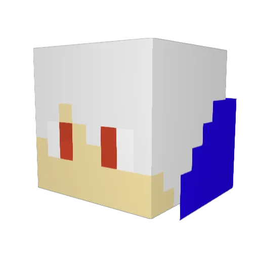 Starkee_ Minecraft avatar head, 3D render
