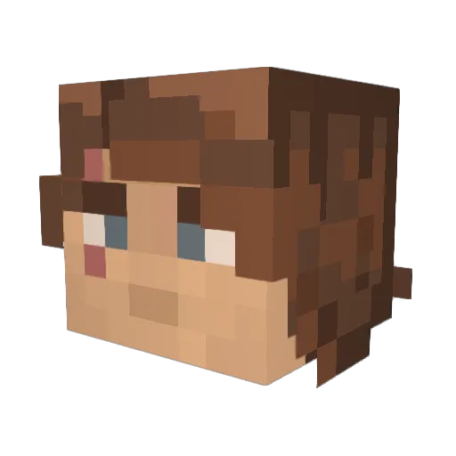 Starkiller_OO Minecraft avatar head, 3D render