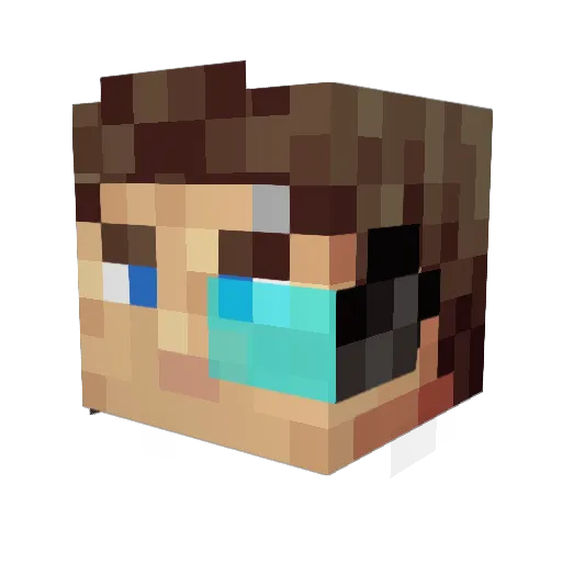 Starkilller90 Minecraft avatar head, 3D render