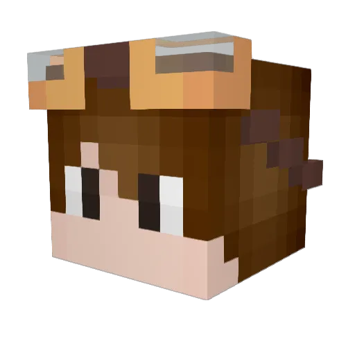 Starkinho Minecraft avatar head, 3D render