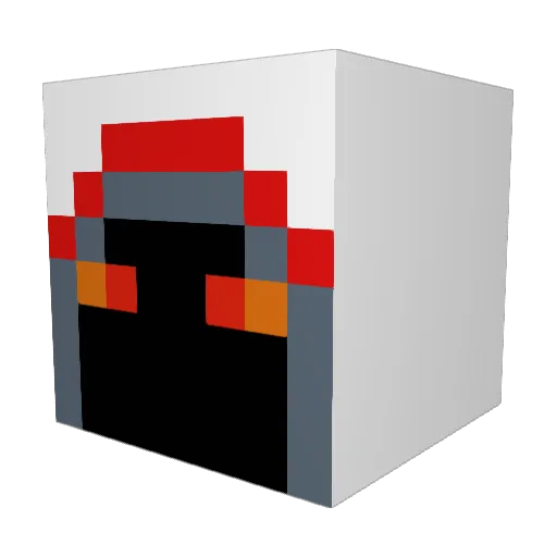 StarlessRain429 Minecraft avatar head, 3D render