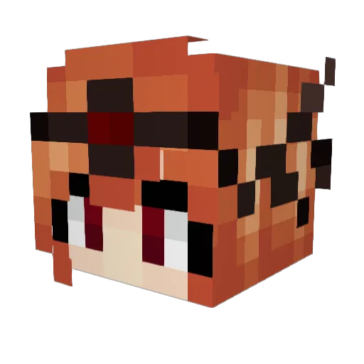 Starlight237 Minecraft avatar head, 3D render