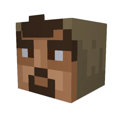 StarlightEpic Minecraft avatar head, 3D render