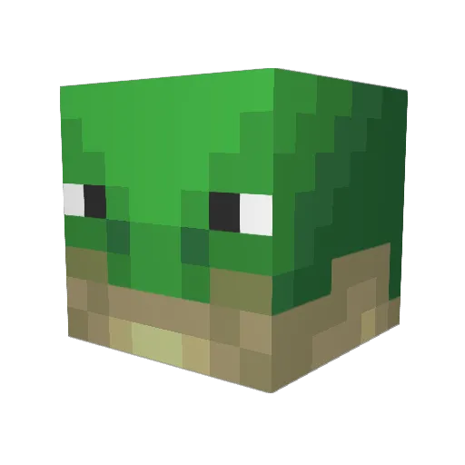 StarlightRoc Minecraft avatar head, 3D render