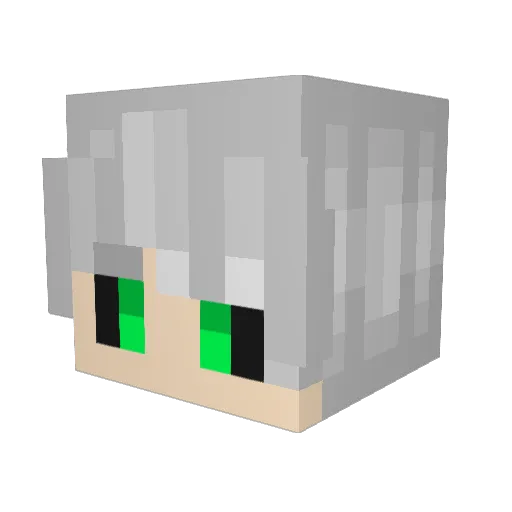 StarlightShow Minecraft avatar head, 3D render