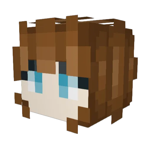 Starlight_Allie Minecraft avatar head, 3D render