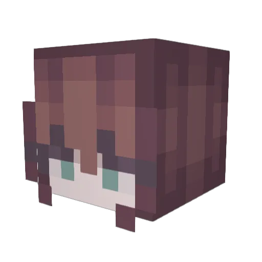 Starlight_Pear Minecraft avatar head, 3D render