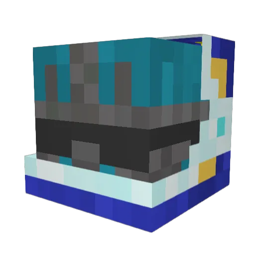 StarlinkyZzz Minecraft avatar head, 3D render