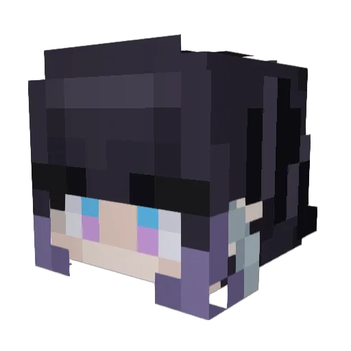 StarlitSheep Minecraft avatar head, 3D render