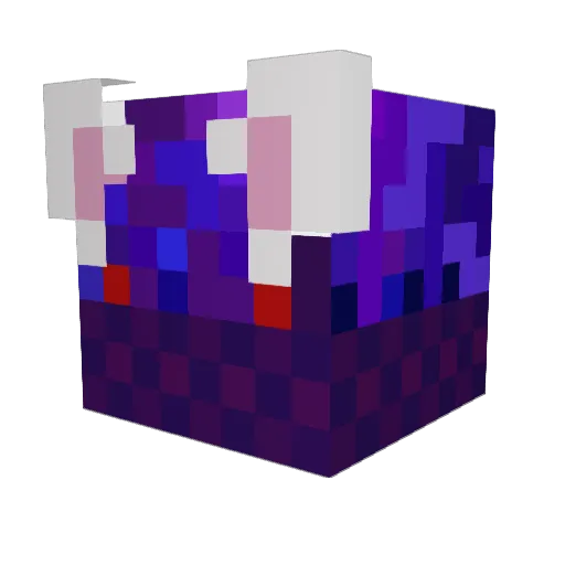 Starlos_ Minecraft avatar head, 3D render