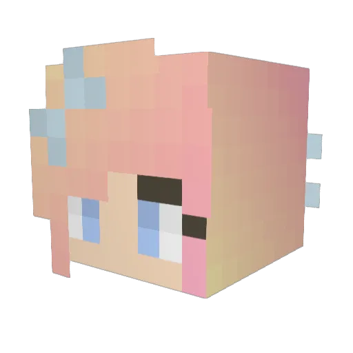 StarlyCZ Minecraft avatar head, 3D render
