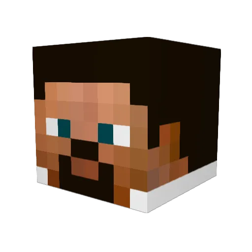Starman01 Minecraft avatar head, 3D render