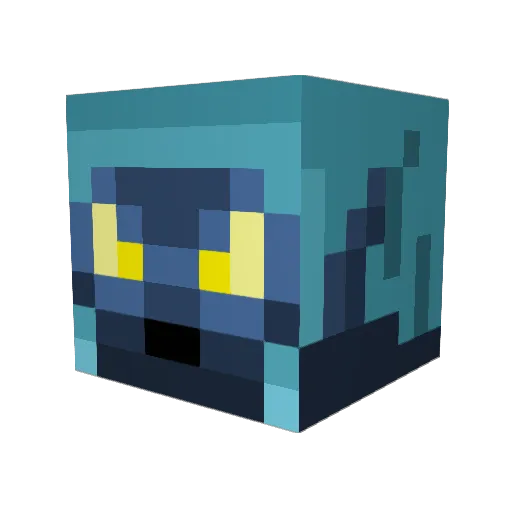 StarmanPhantom Minecraft avatar head, 3D render