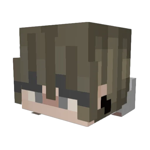 Starmark2 Minecraft avatar head, 3D render