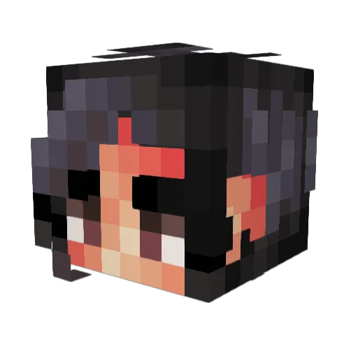Starmeos Minecraft avatar head, 3D render