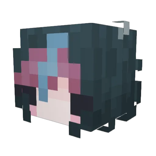 Starmije Minecraft avatar head, 3D render