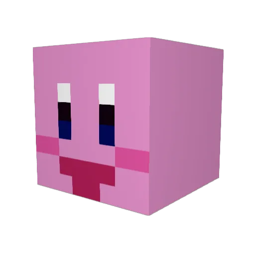 Starnaturall Minecraft avatar head, 3D render