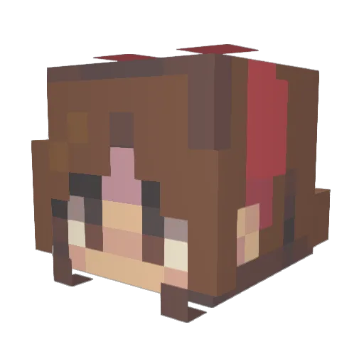 Starooze Minecraft avatar head, 3D render