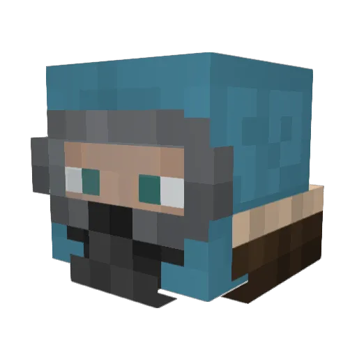 Starosta01 Minecraft avatar head, 3D render