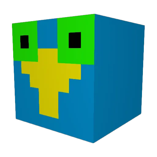 Starpae Minecraft avatar head, 3D render