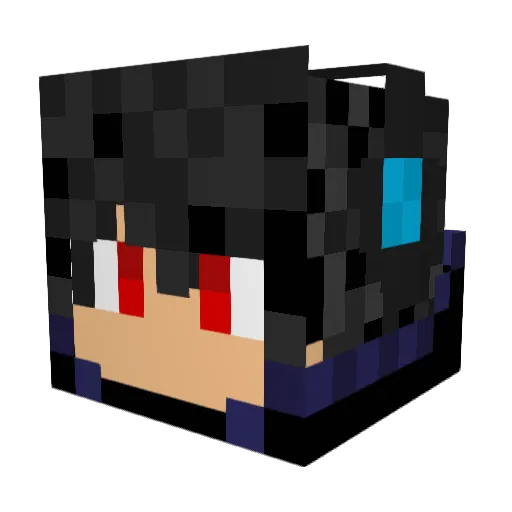 Starphazes Minecraft avatar head, 3D render