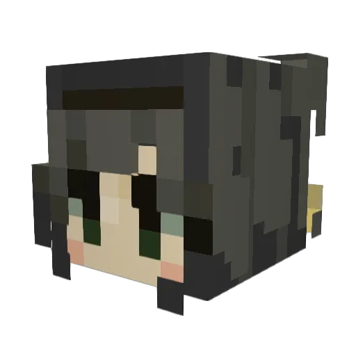 Starr2k Minecraft avatar head, 3D render
