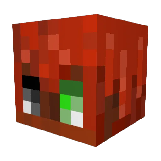 StarrBalance Minecraft avatar head, 3D render