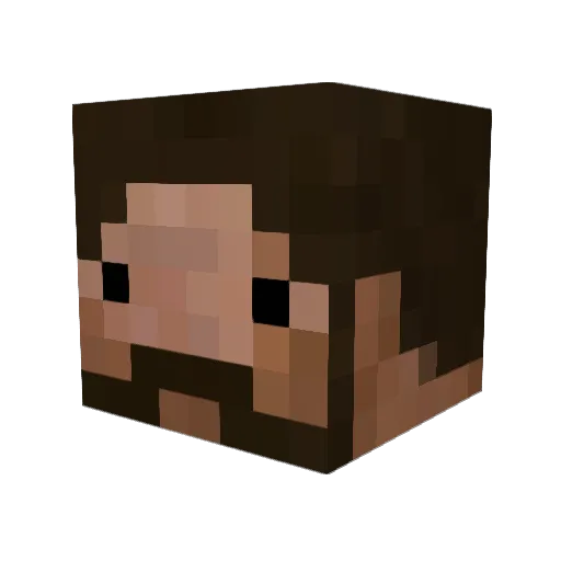 Starro Minecraft avatar head, 3D render