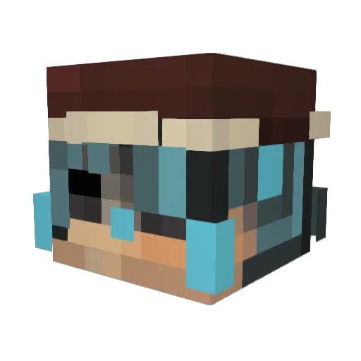 StarryRP Minecraft avatar head, 3D render