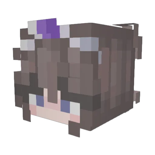 StarrySavvy Minecraft avatar head, 3D render