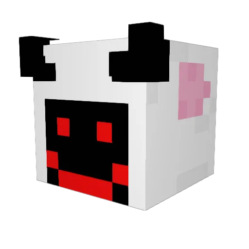 StarrySparrow Minecraft avatar head, 3D render