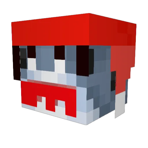 Stars767 Minecraft avatar head, 3D render