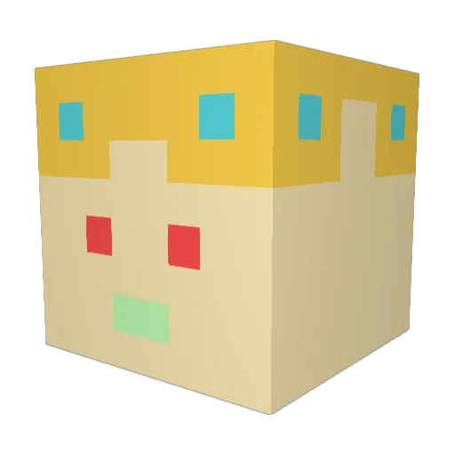 StarsChivalrous Minecraft avatar head, 3D render