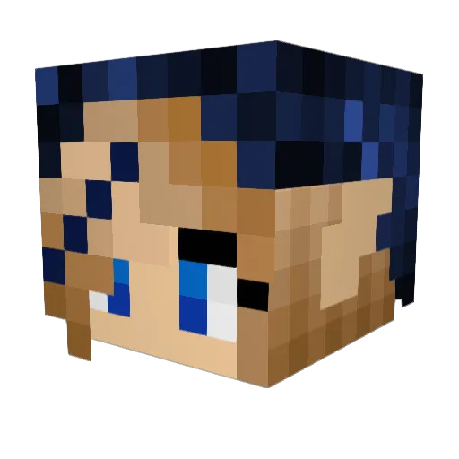 StarsOfSirius Minecraft avatar head, 3D render