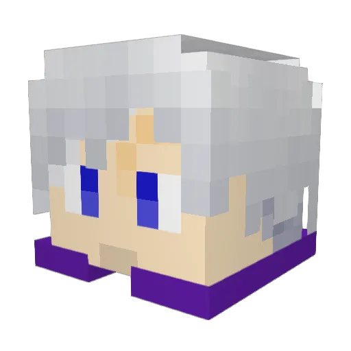 StarsShinne Minecraft avatar head, 3D render