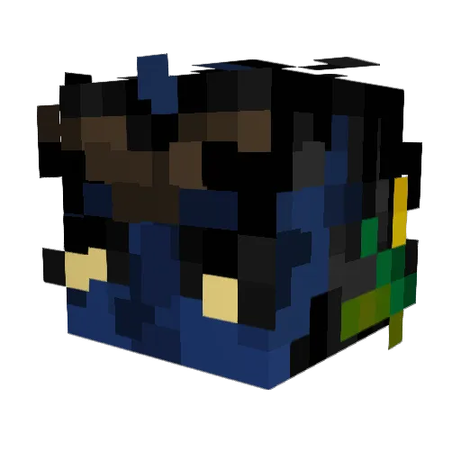 Stars_404 Minecraft avatar head, 3D render