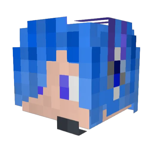 Stars_leap Minecraft avatar head, 3D render
