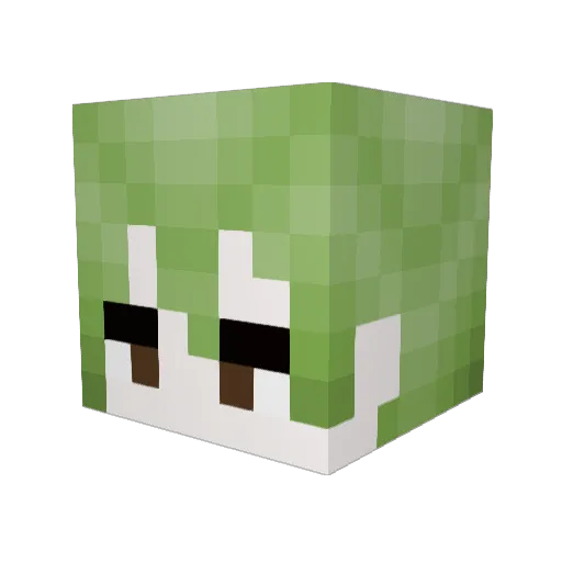 Stars_otha_Block Minecraft avatar head, 3D render