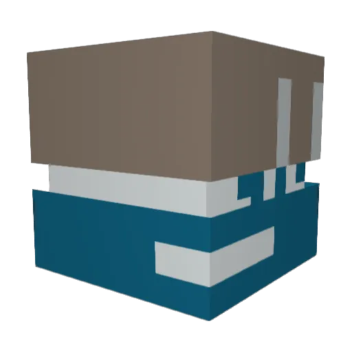 StarsharkStudio Minecraft avatar head, 3D render